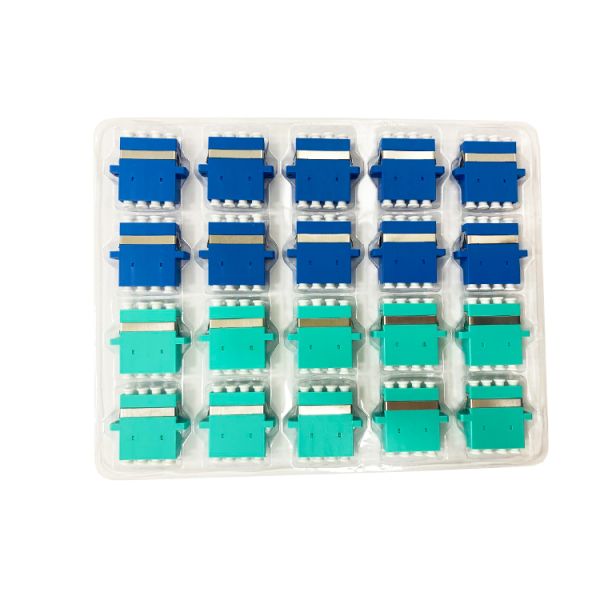 LC UPC Quad Fiber Optic Adapter