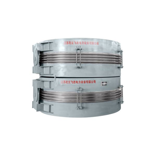 Double Hinged Expansion Joint With Flange , Pipe Compensator Absorb Vibration