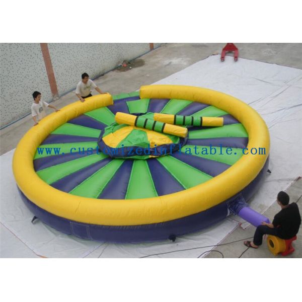 Round Inflatable Gladiator Game , Inflatable Duel Combat For Jousting Arena