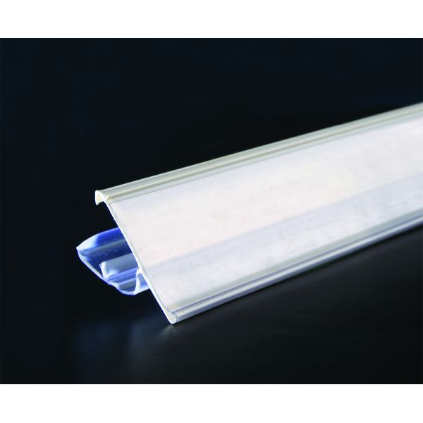 Eco-friendly Custom Plastic Shelf Data Strips for Supermarket , White