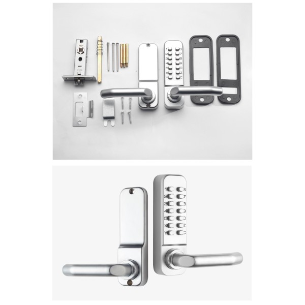 Mechanical Button Password Lock Third-generation Waterproof Password Change Without Opening Lock Keyless Wooden Door Lock