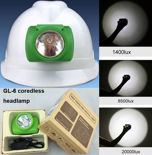 10000 Lux Rechargeable LED Mining Light With OLED Screen IP 68 Waterproof