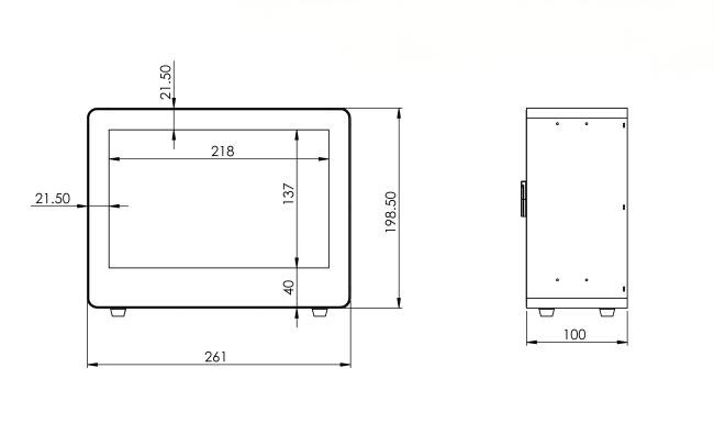 10.1 Inch Transparent Touch Display Cabinet for Interactive Product Showcase Solutions