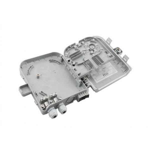 Waterproof 8 Core FTTH Termination Box with ABS Material Wall Mount Fiber Optic Termination Box