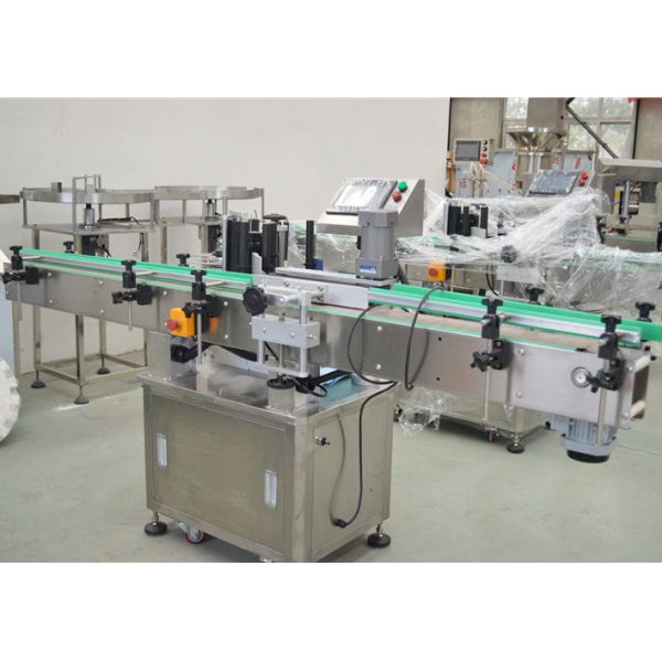 1.5KW Power Automatic Vertical Labeling Machine Round Plastic Bottle Labeling With CE