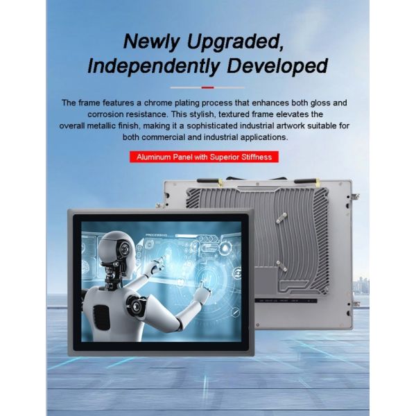 15.6 Inch High Brightness 1000 Nits Vesa Windows Waterproof Lcd Capacitive Embedded Touchscreen Monitor