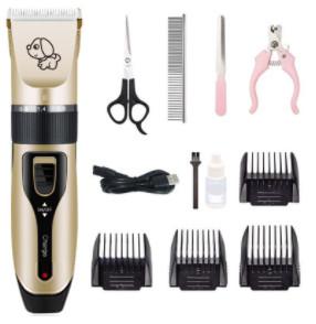 Buy 5 Speed Quiet Dog Grooming Kit Cordless Electric Rechargeable Pet Clippers at wholesale prices