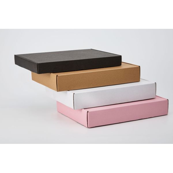 Black Shipping Corrugated Cardboard Shipping Box Foldable Paper Printing
