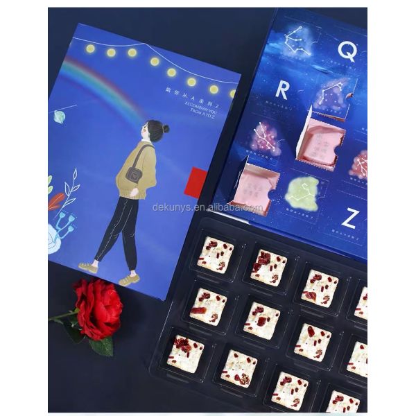 Matte/Glossy Lamination Custom Chocolate Advent Calendar Packaging Box for Christmas