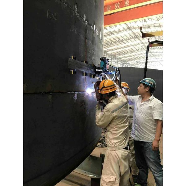 50-1250 mm/Min Intermediate Frequency Double Track Automatic Welding Machine One-Body
