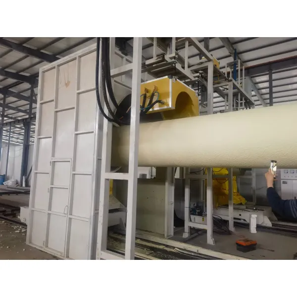 PU Spraying & HDPE Winding Thermal Insulation Pipe Automatic Equipment