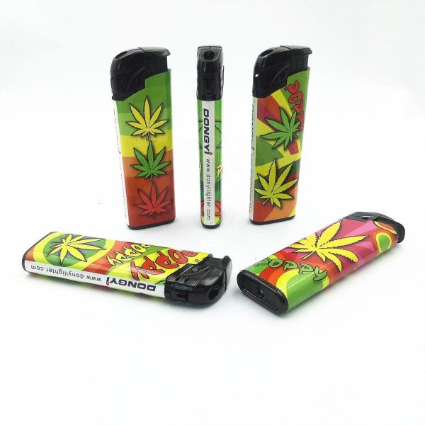 Customized Request Plastic Cigarette Gas Lighter Dongyi Design 2023 with Customization