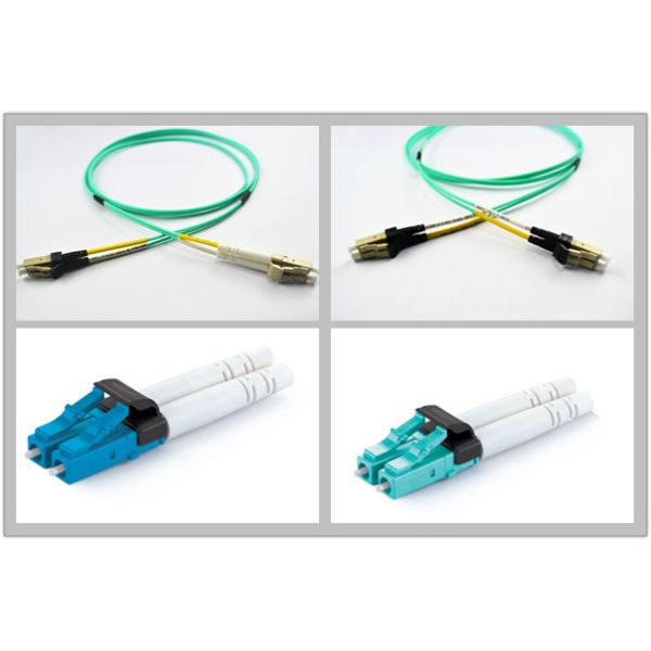 Mini LC Fiber Optic Patch Cord with OM3 LSZH Jacket , OS1 / OS2 / OM1 / OM2