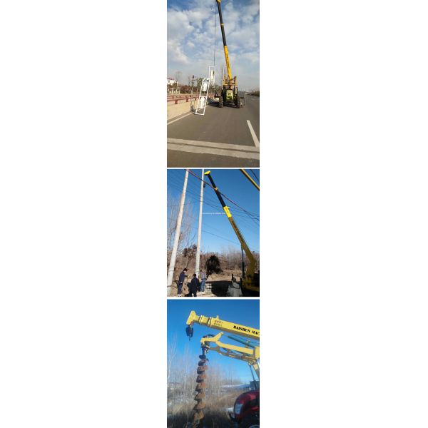 Hydraulic Vibrating Pile Driver Pole Erection Machine With 150-2000mm Drilling Diameter