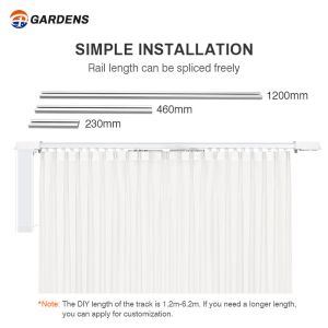 OEM Manual Curtain Track Aluminum Silent Curtain Rails