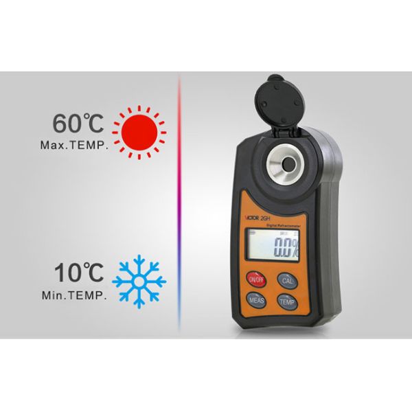 High Precision Digital Refractometer Large Screen LCD Display