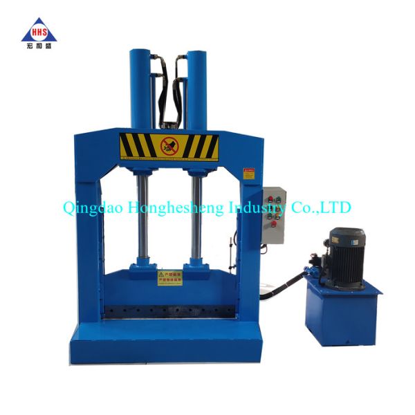 Single And Twin Blade Vertical Rubber Bale Cutter