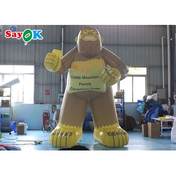 Customized Size Giant Inflatable Gorilla For Commercial Advertising