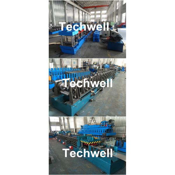 Auto Adjustable C Purlin Roll Forming Machine For Making 3 Profiles With 10-15m/min Forming Speed