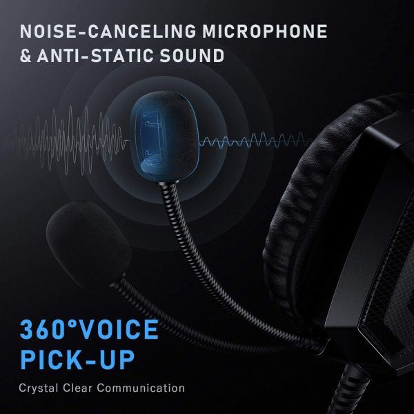 2.2kohm 100mA 117dB LED RGB Gaming HeadSet