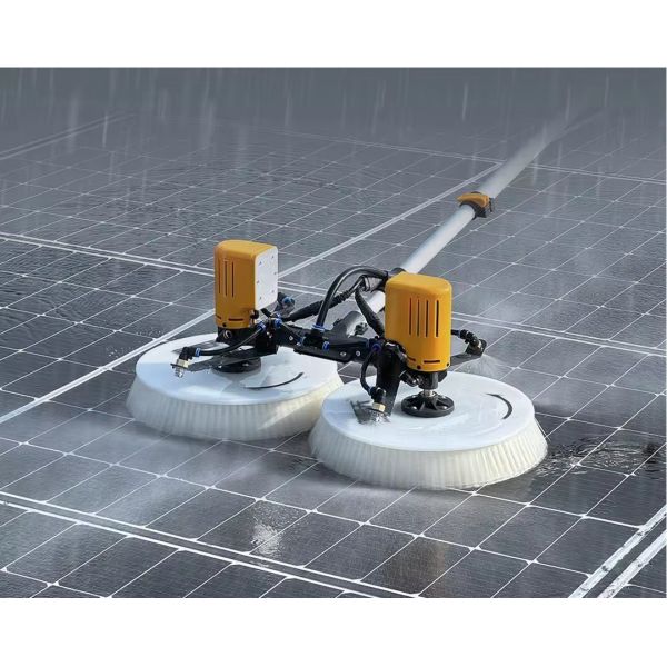 Double Head Solar Panel Cleaning Brush Telescopic Solar Panel Cleaning Brush