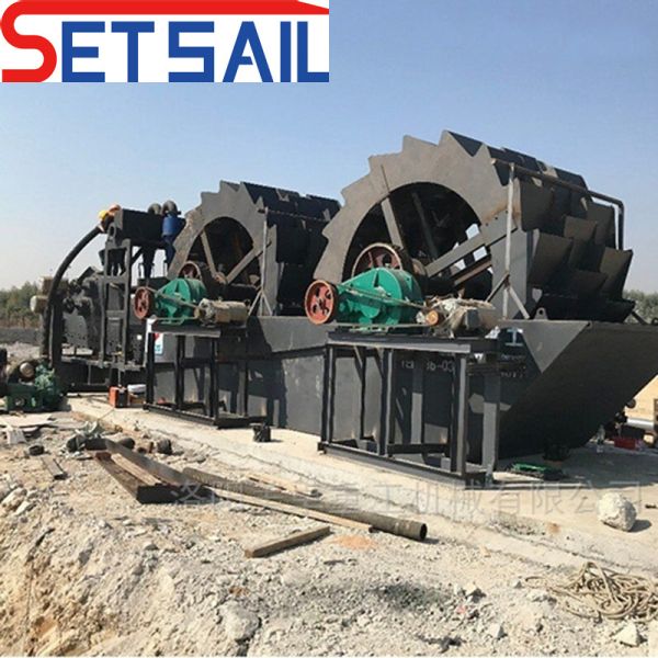 Customized Request Single Water Wheel Sand Washing Machine with Crusher US Currency