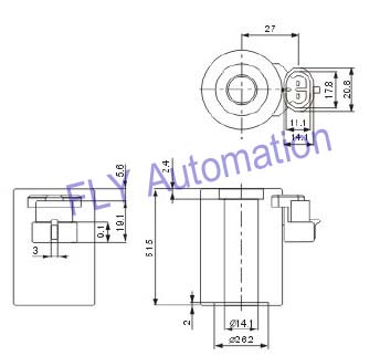 BRC Pressure Reducer Electromagnetic Induction Coil DC12V Insulation Class H For CNG LNG LPG Automobile
