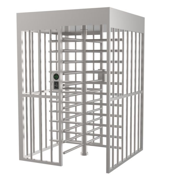 Access Control double Full Height Turnstile Gate 2.4m For High Risk Facilities