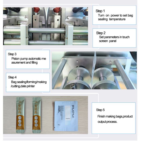Automatic Filling Machine Single Station Packing Machine Irregular Shape Sachet Liquid 50 Bags Min Bag Machine Leak Proof Packaging Machine Automatic