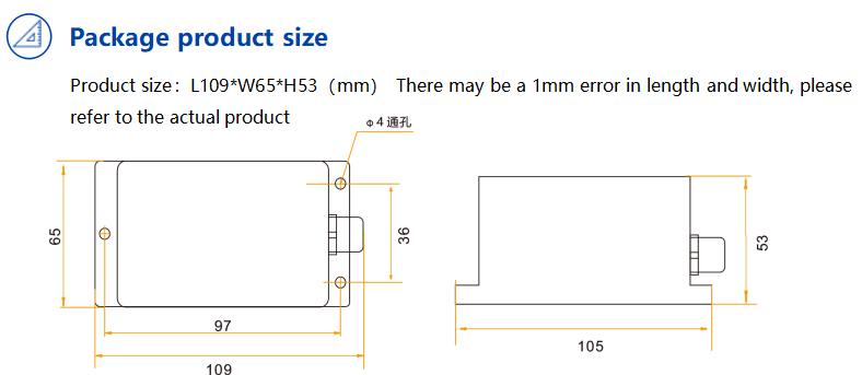 WF-WM400 High-Speed Small-Size Wireless Inclinometer Tiltmeter