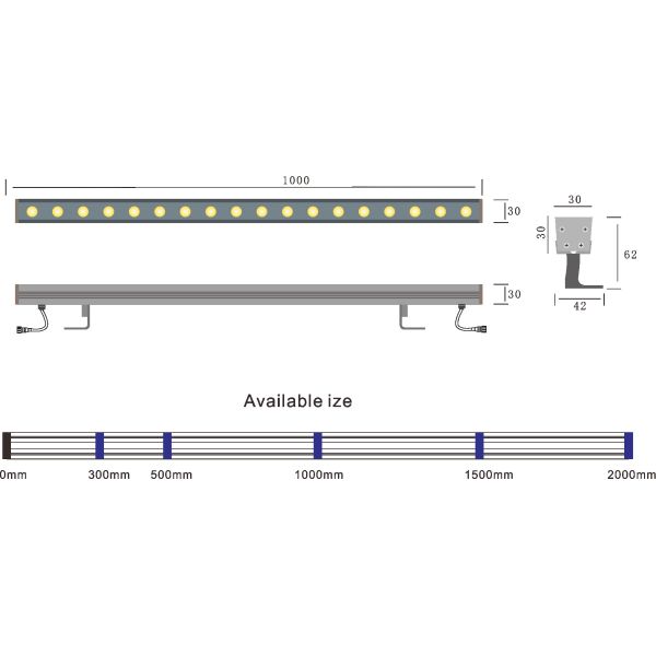OSRAM 2835 12W RGB Wall Washer Led Lights