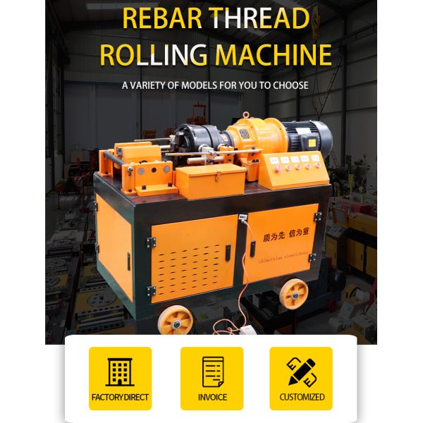 Automatic Hydraulic Bolt and Nut Making Machine Rebar Thread Screw Rolling Machine