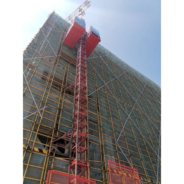 High Efficiency Construction Hoist Elevator , Steel Construction Site Hoist