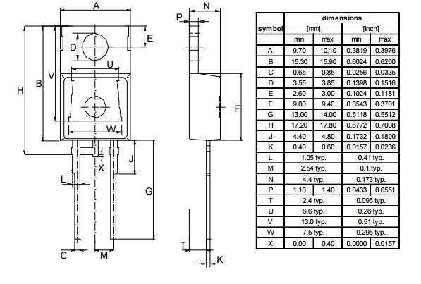 D30E60 Rectifier Diode , High Speed Switching Diode 600 V Repetitive peak reverse voltage