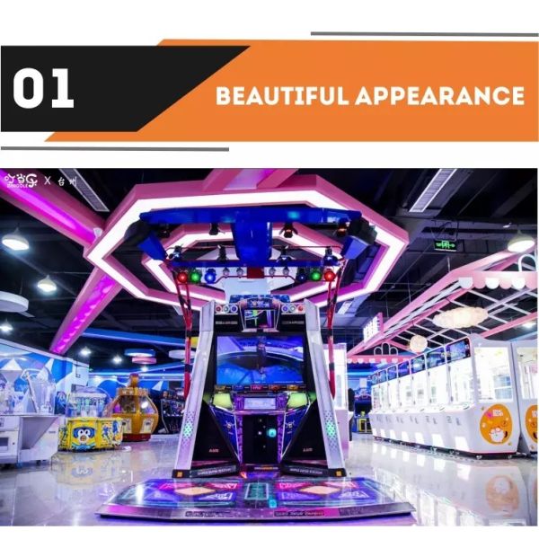 Video Just Dance Arcade Game Machine Matel + Acrylic Material Durable