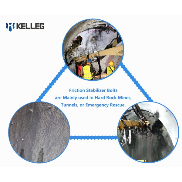 Split Set Stabilizer Rock Bolts for Secure and Durable Underground Mining Support