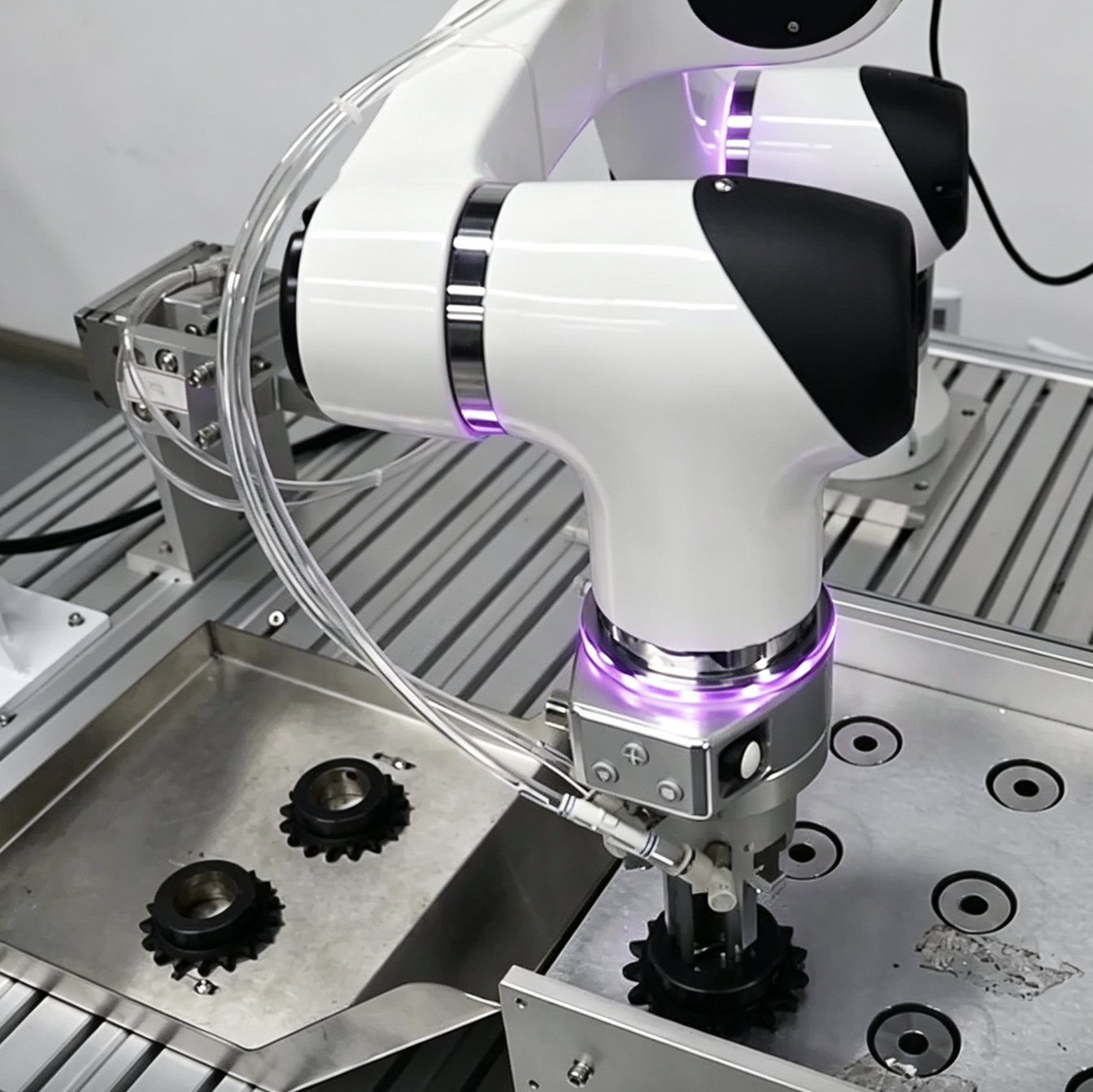 Huayan E05-L 6-Axis 5kg Collaborative Robot 3D Vision Camera Random Bin Picking Auto Loading Small Automotive Metal Parts IP54