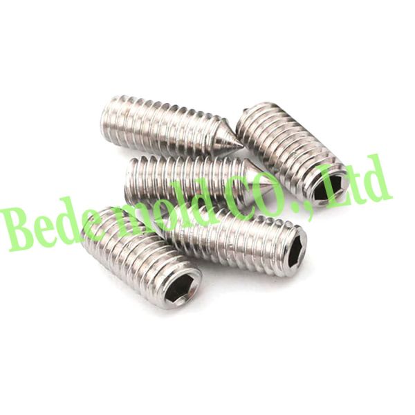 Cone Point Set Screws SS304 Materials Din 914 Hex Socket Head Metric Fine Threaded