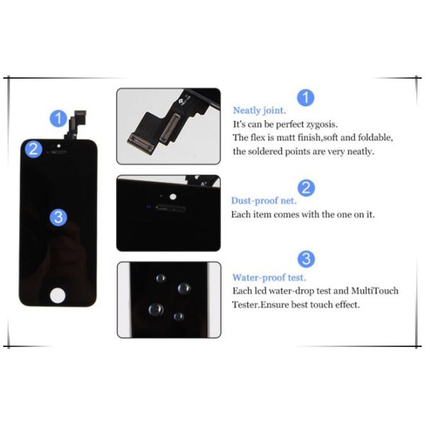 Replacement lcd for iphone 5s touch screen, for iphone 5s screen, for iphone 5s lcd screen digitizer