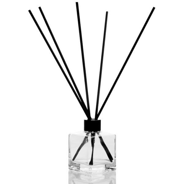 Square Shaped Empty Perfume Bottles / Decorative Perfume Bottles 120ml Size