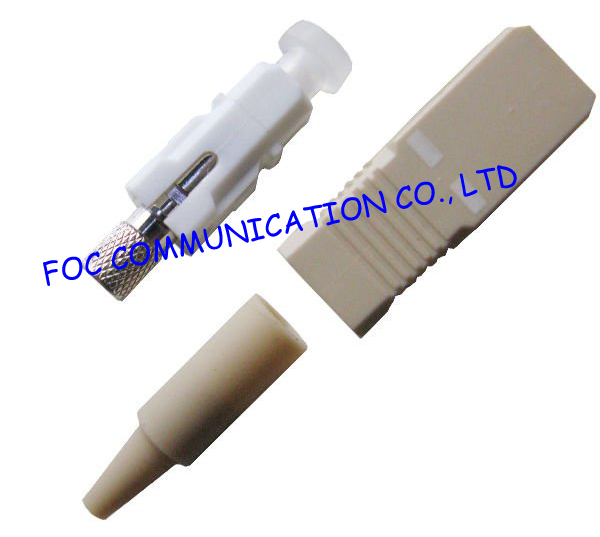 CATV / WAN multimode sc connector fiber optic For Patch Cords , Excellent repeatability