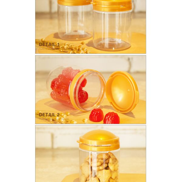 Best seller high quality medium durable plastic jars wholesale with handle