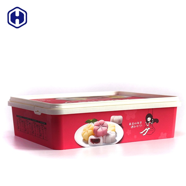 Recyclable Square IML Box Packing Soft Candy Cake Anti - Counterfeiting