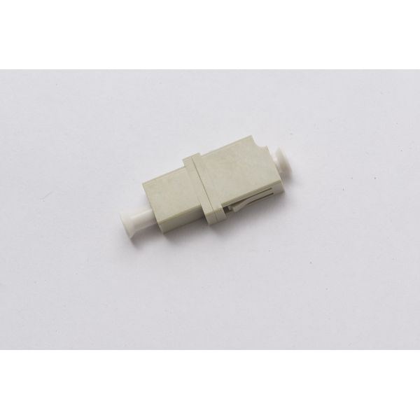 0.2dB 1000 Cycles LC / PC Optical Fiber Adapter Beige SM simplex