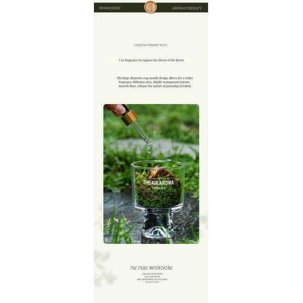 100ml Nature-Inspired Moss Diffuser Creative Scented Oil Diffuser for Keeping Air Fresh