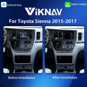 Viknav Linux System Decoder Box Apple Android Wireless Auto CarPlay For Toyota