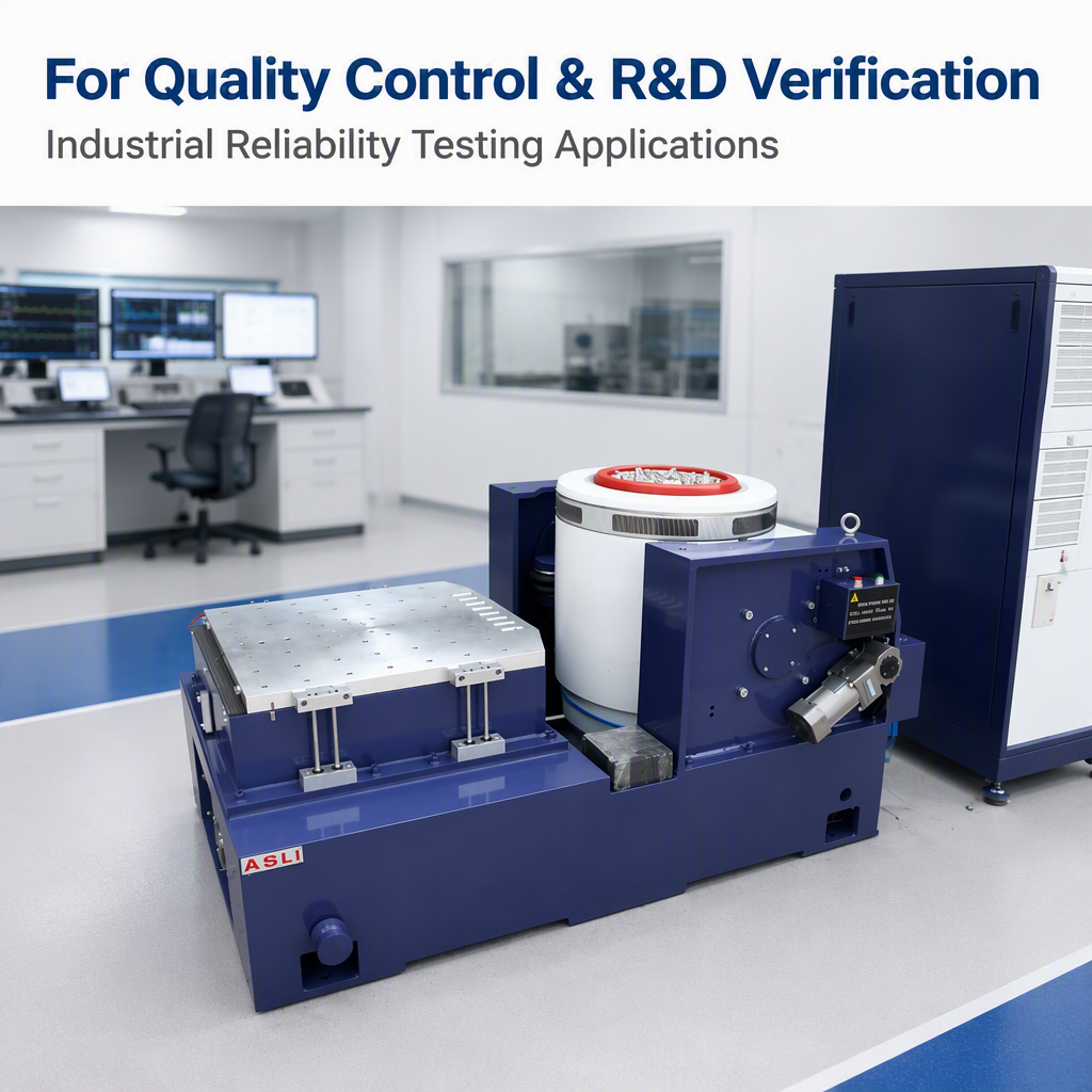 High Frequency Electromagnetic Vibrating Testing Machine in testing environment