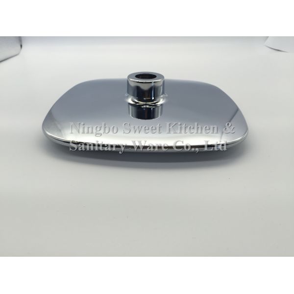 ABS plastic material square chrome plating shower head overhead shower top shower rain shower set
