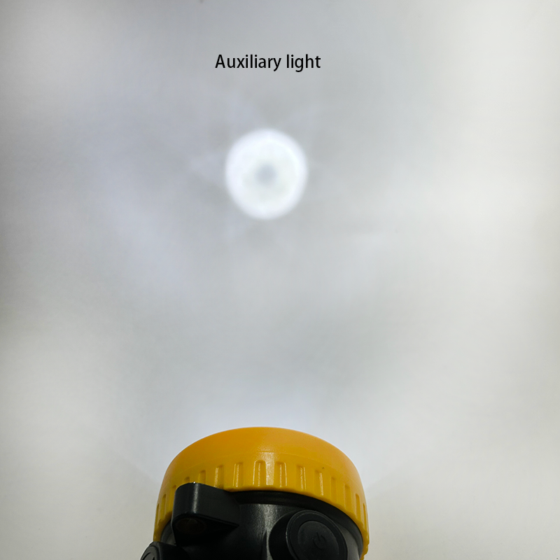 Lightweight LED Mining Headlamp with 13-15 Hours Runtime and Flame Resistant ATEX Tested Safety Helmet Light