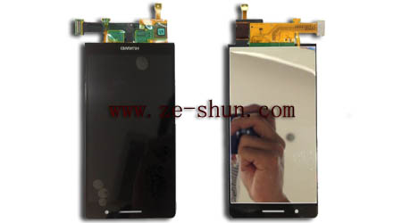 Protective Cell Phone LCD Screen Replacement For Huawei P6 Complete Black